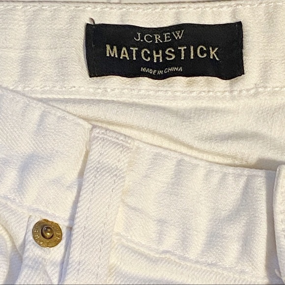 J. Crew Matchstick White Jeans Size 27 Short - Picture 7 of 13